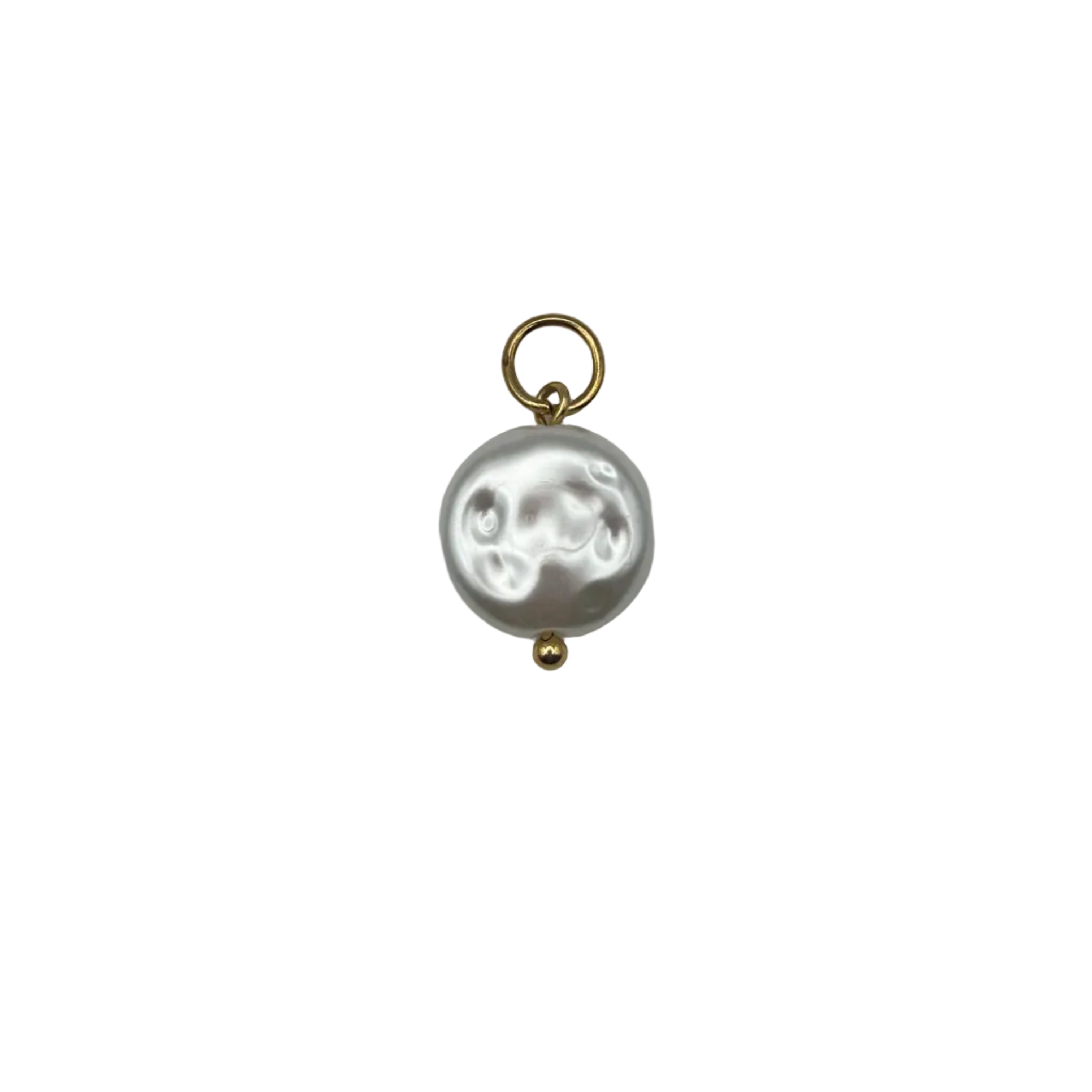 Flat Pearl Charm