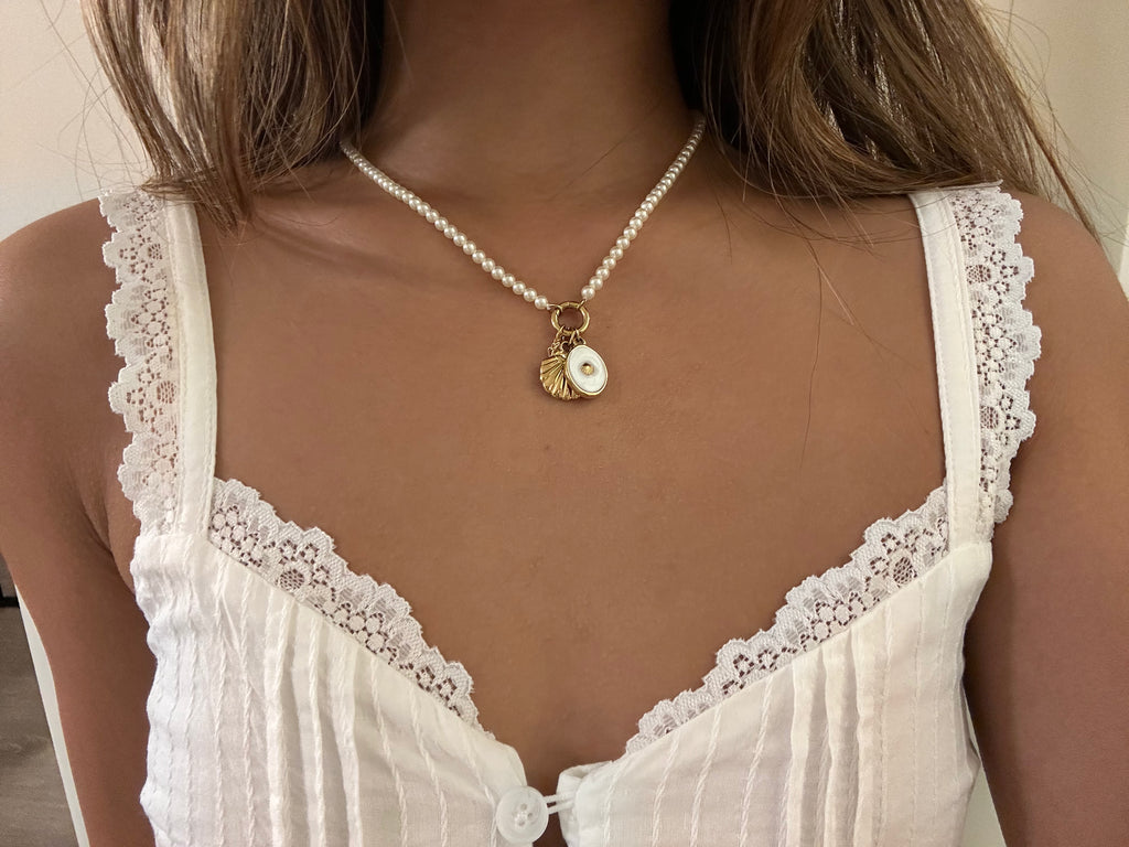 Pearl Charm Necklace