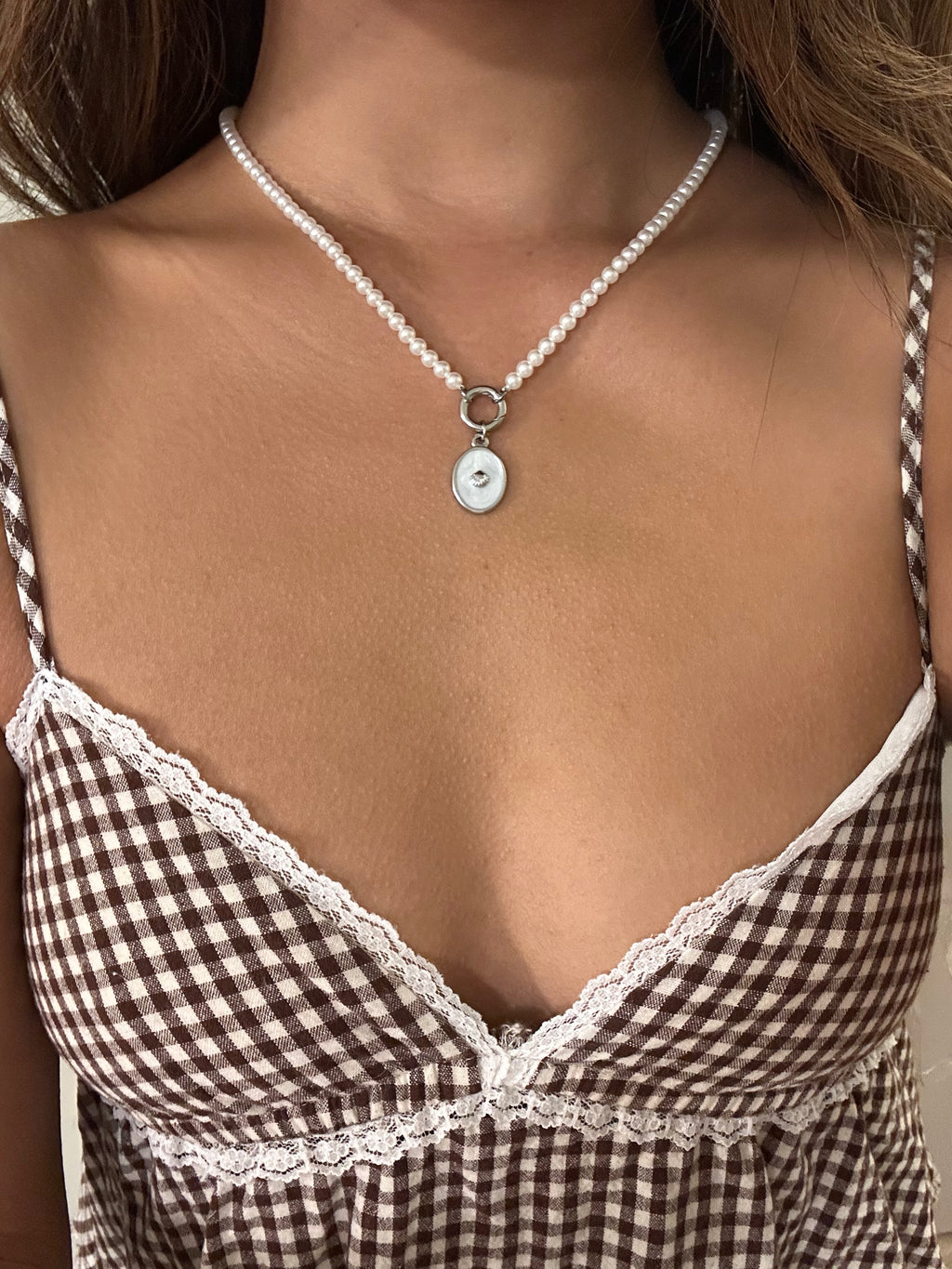 Pearl Charm Necklace