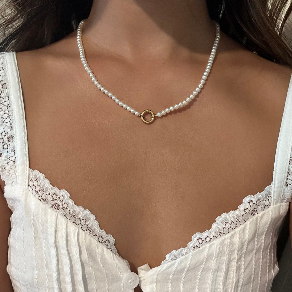 Pearl Charm Necklace