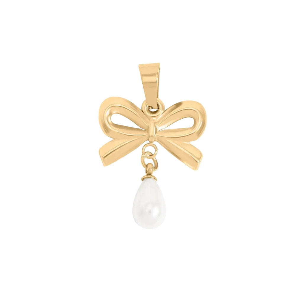Pearl Bow Charm