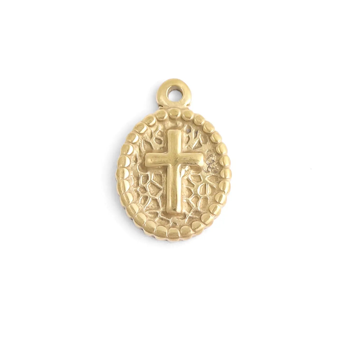 Medallion Cross Charm