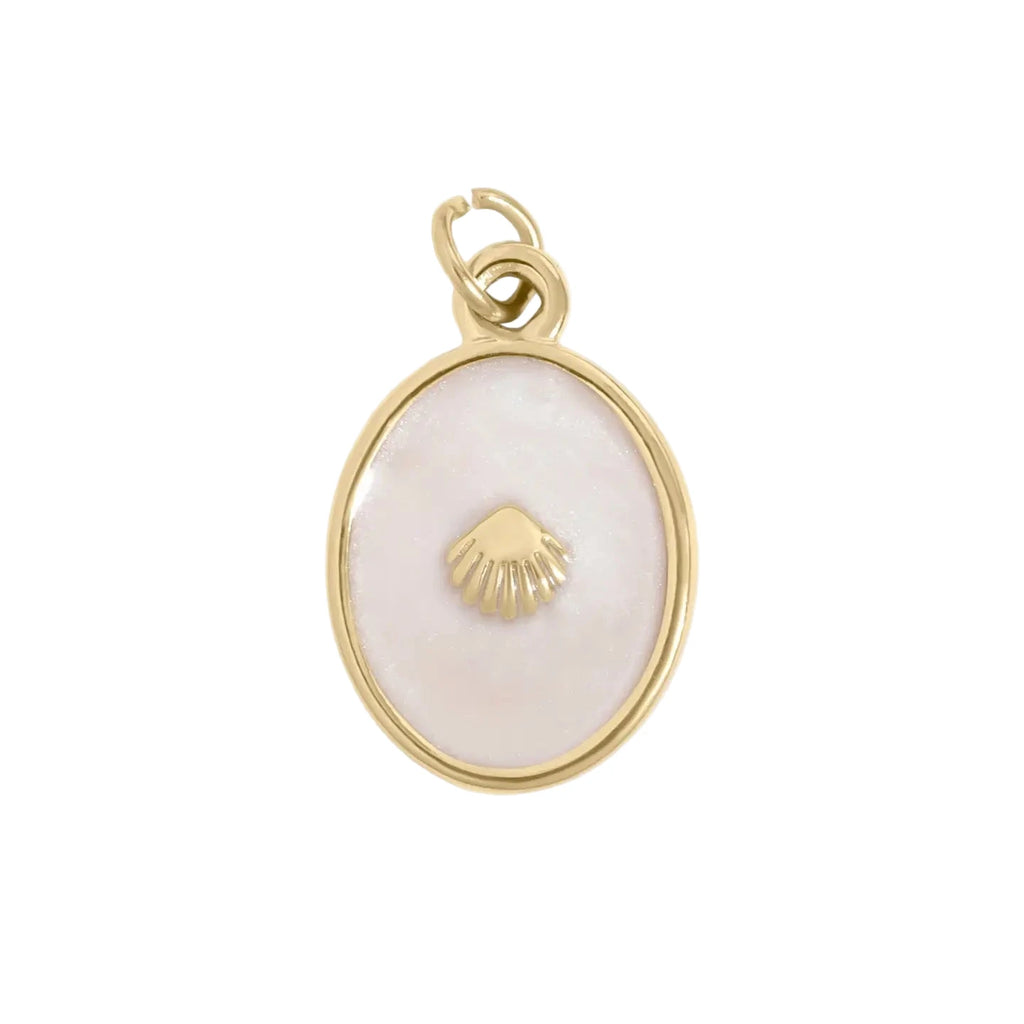 Seashell Enamel Charm